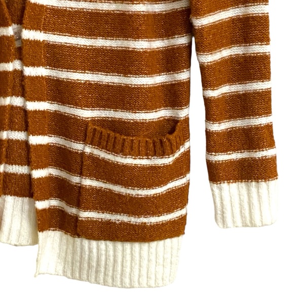 Burnt Orange Open Cardigan with Pockets - Sz S - Picture 4 of 8